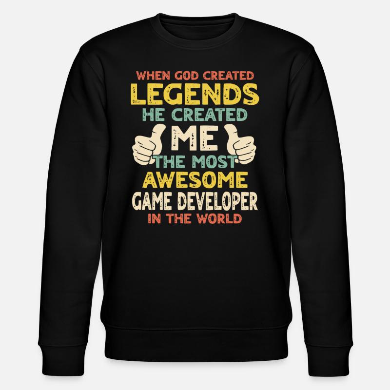 Game Developers - Stanley/Stella CHANGER Unisex Organic Sweatshirt - black