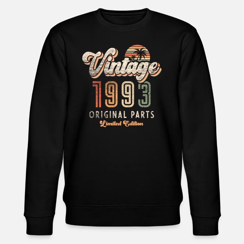 Millésime 1993 Anniversaire Rétro - Sweat bio CHANGER Stanley/Stella Unisexe - noir