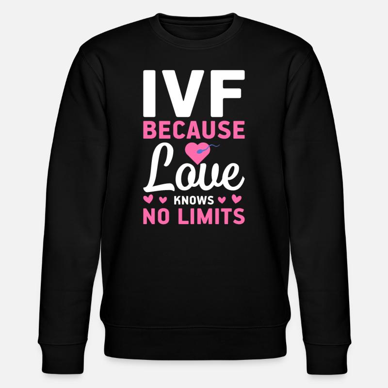 Vitro Fertilization IVF - Stanley/Stella CHANGER Unisex Organic Sweatshirt - black