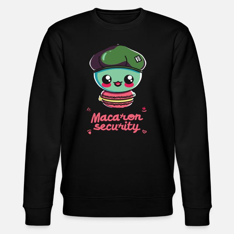 Macaron-liebhaber Macaron Baker - Stanley/Stella Unisex Bio-Sweatshirt CHANGER - Schwarz