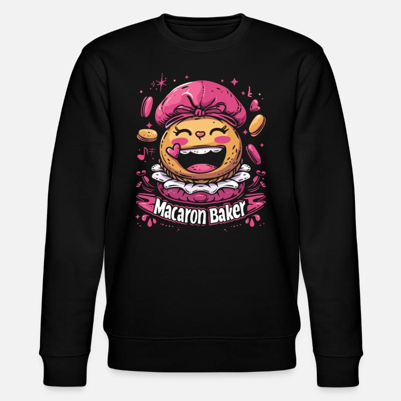 Macaron lovers Macaron Baker - Stanley/Stella CHANGER Unisex Organic Sweatshirt - black
