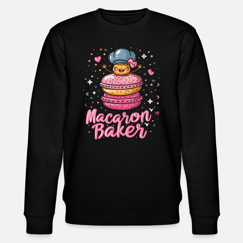 Macaron lovers Macaron Baker - Stanley/Stella CHANGER Unisex Organic Sweatshirt - black
