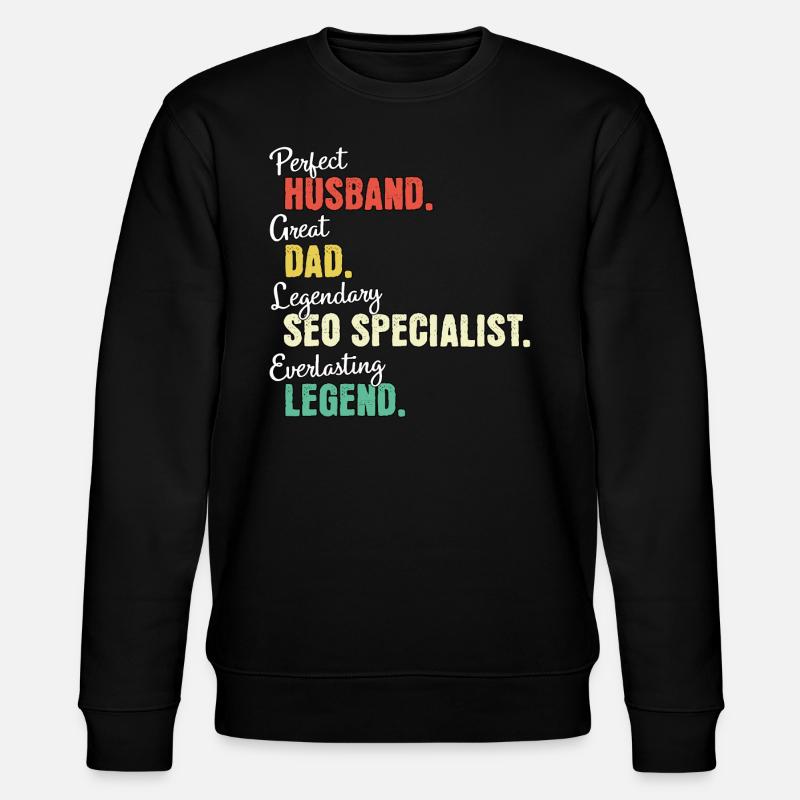 Papa responsable SEO - Sweat bio CHANGER Stanley/Stella Unisexe - noir