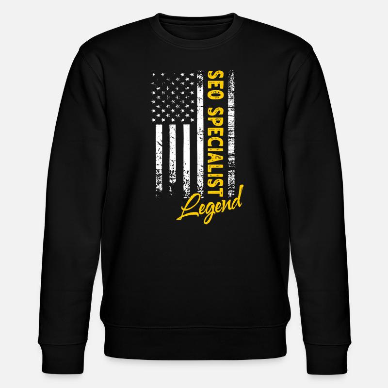 SEO Manager Legend - Stanley/Stella CHANGER Unisex Organic Sweatshirt - black