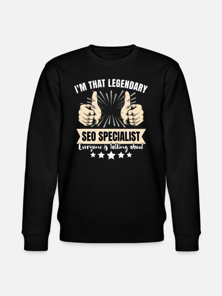 Legendary SEO Manager - Stanley/Stella CHANGER Unisex Organic Sweatshirt - black