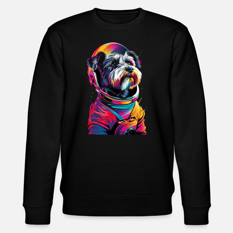 Zwergschnauzer - Stanley/Stella Unisex Bio-Sweatshirt CHANGER  - Schwarz