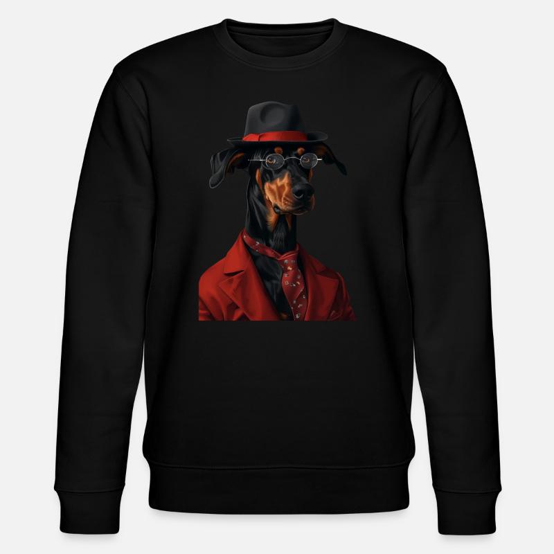 Dobermann - Stanley/Stella Unisex Bio-Sweatshirt CHANGER  - Schwarz