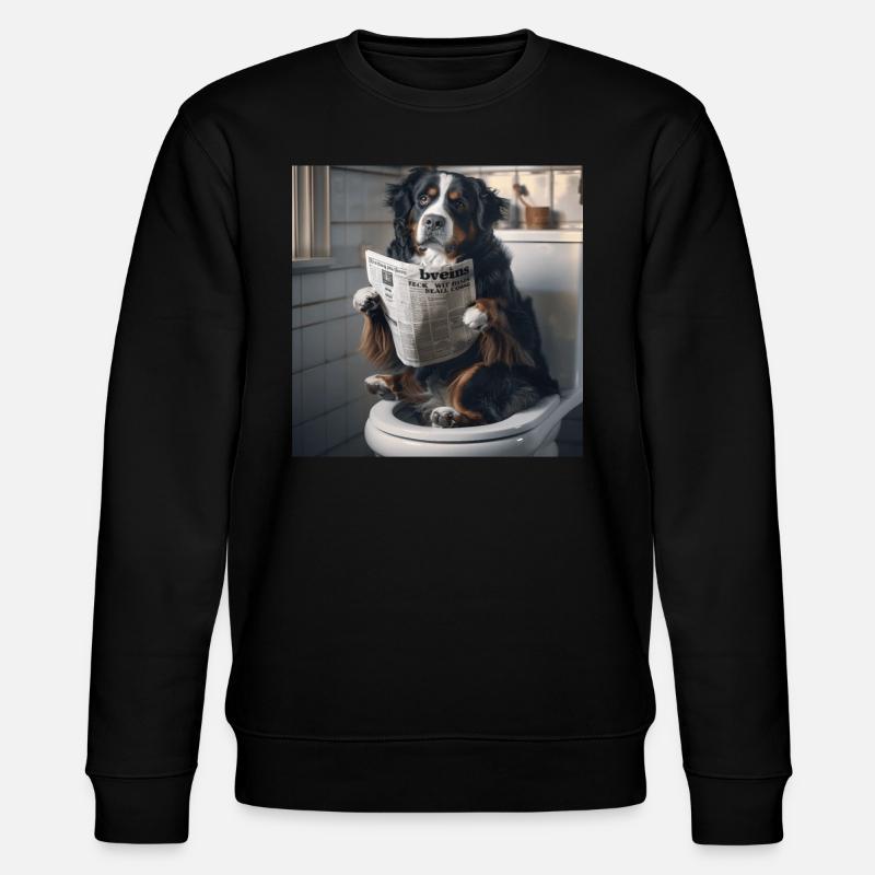 Berner Sennenhund - Stanley/Stella Unisex Bio-Sweatshirt CHANGER  - Schwarz