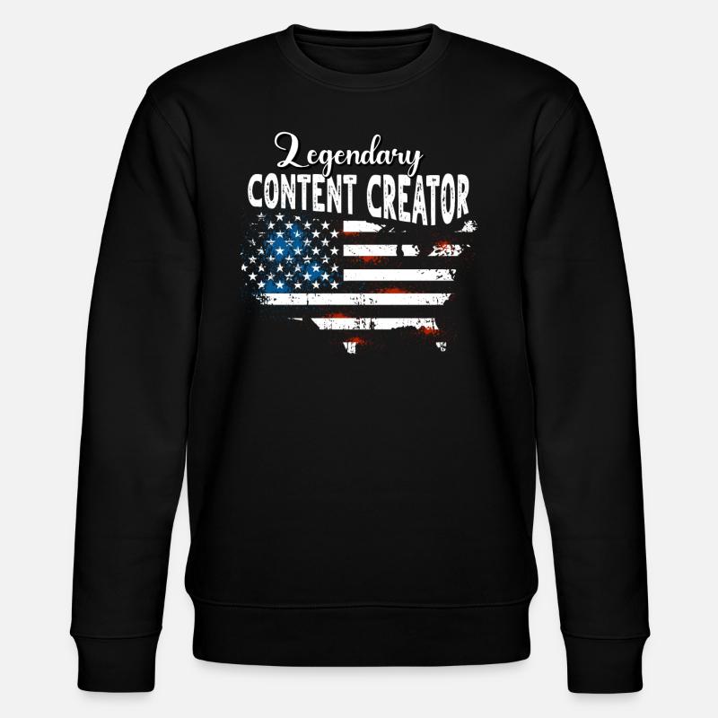 Content Creator US - Stanley/Stella CHANGER Unisex Organic Sweatshirt - black