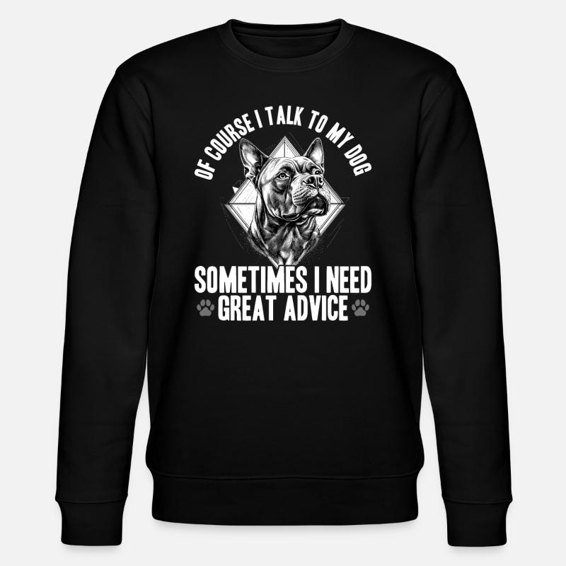 Pitbull Terrier Dog Owner - Stanley/Stella Unisex Bio-Sweatshirt CHANGER - Schwarz