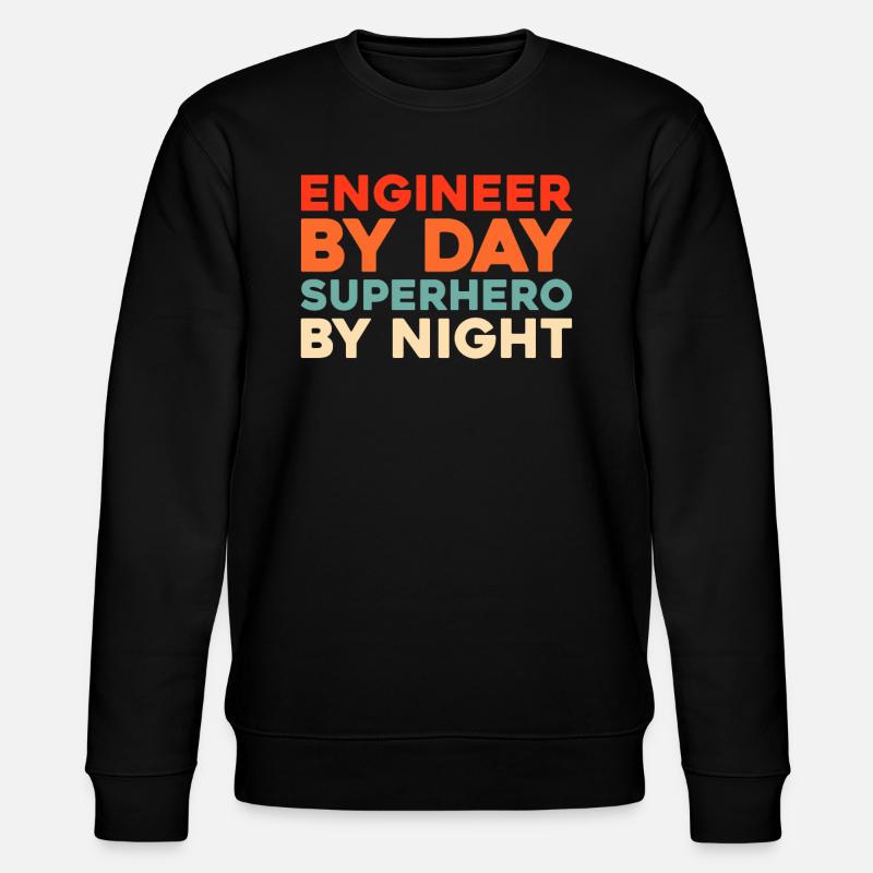 Ingenieur - Stanley/Stella Unisex Bio-Sweatshirt CHANGER  - Schwarz