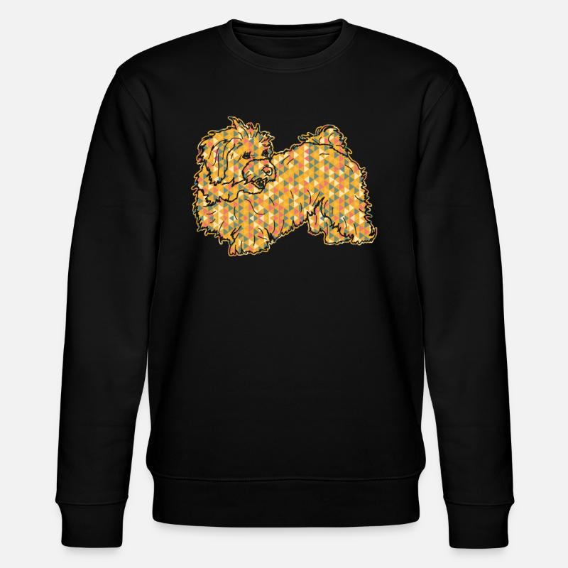 Havanese Dog Geometric - Stanley/Stella CHANGER Unisex Organic Sweatshirt - black