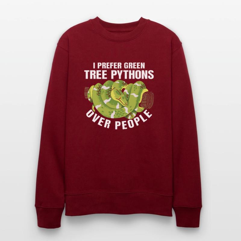 Green Tree Python Stanley/Stella Unisex Bio-Sweatshirt CHANGER 