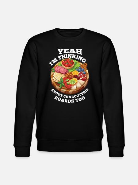 Funny Charcuterie Board - Stanley/Stella CHANGER Unisex Organic Sweatshirt - black