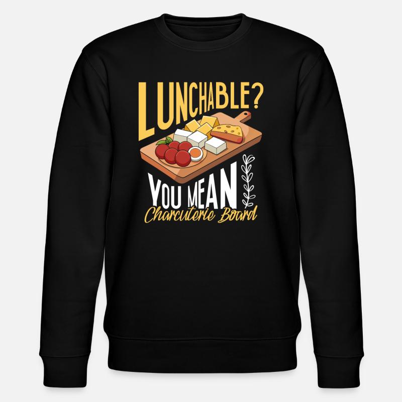 Funny Charcuterie Board - Stanley/Stella Unisex Bio-Sweatshirt CHANGER - Schwarz