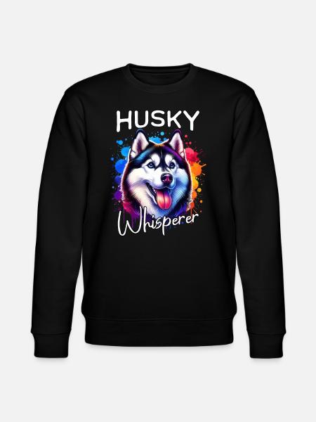 Sled Dog Whisperer Husky - Stanley/Stella CHANGER Unisex Organic Sweatshirt - black
