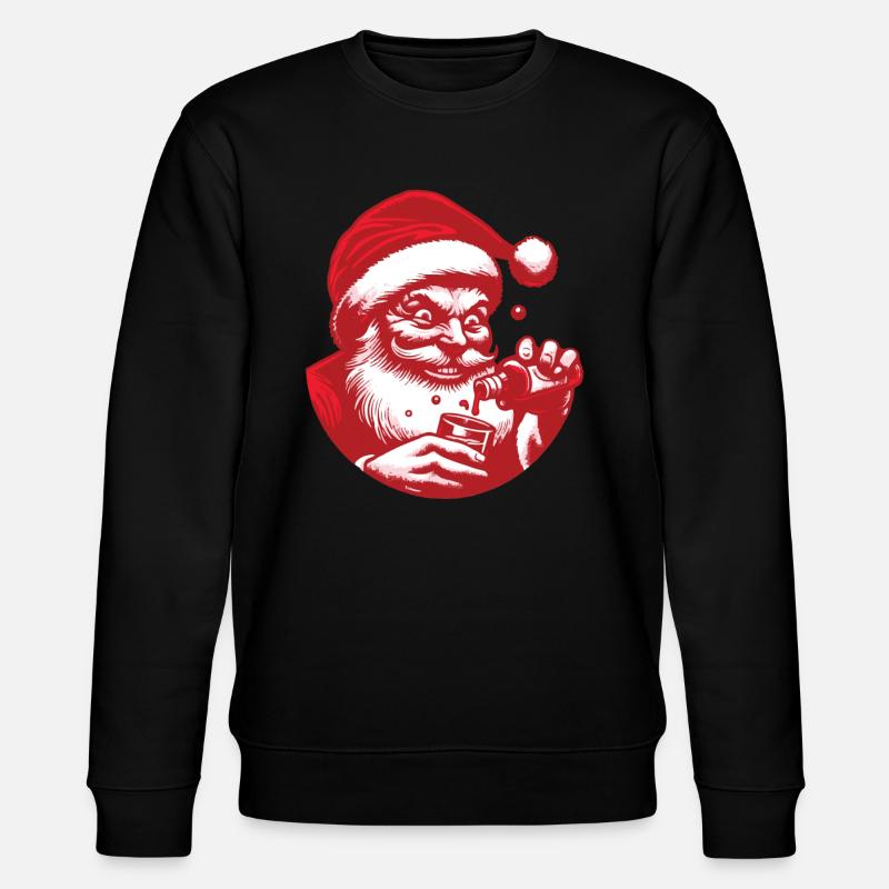 Le Père Noël aime l’alcool - Sweat bio CHANGER Stanley/Stella Unisexe - noir