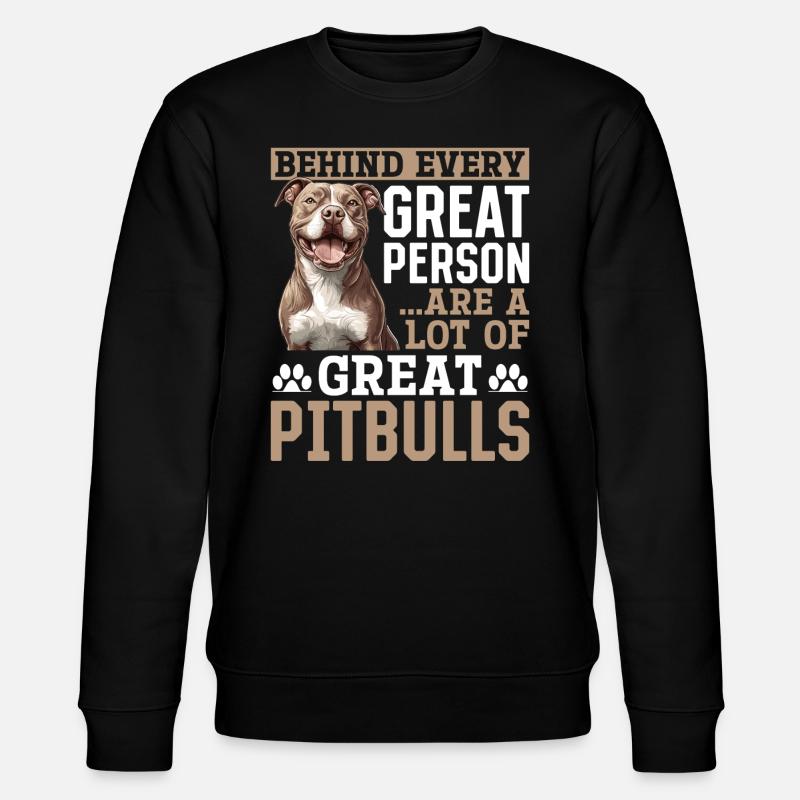 Pitbull Terrier Dog Owner - Stanley/Stella Unisex Bio-Sweatshirt CHANGER  - Schwarz