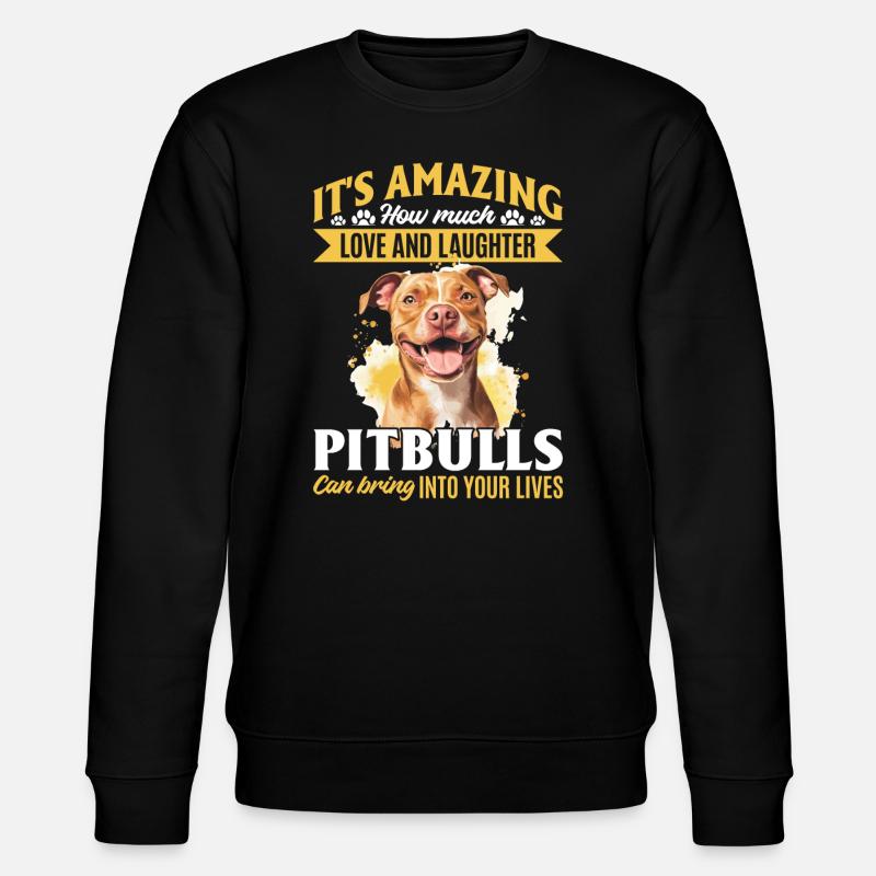 Pitbull Terrier Dog Owner - Stanley/Stella Unisex Bio-Sweatshirt CHANGER  - Schwarz