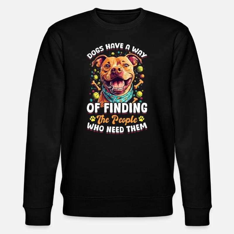 Pitbull Terrier Dog Owner - Stanley/Stella Unisex Bio-Sweatshirt CHANGER  - Schwarz