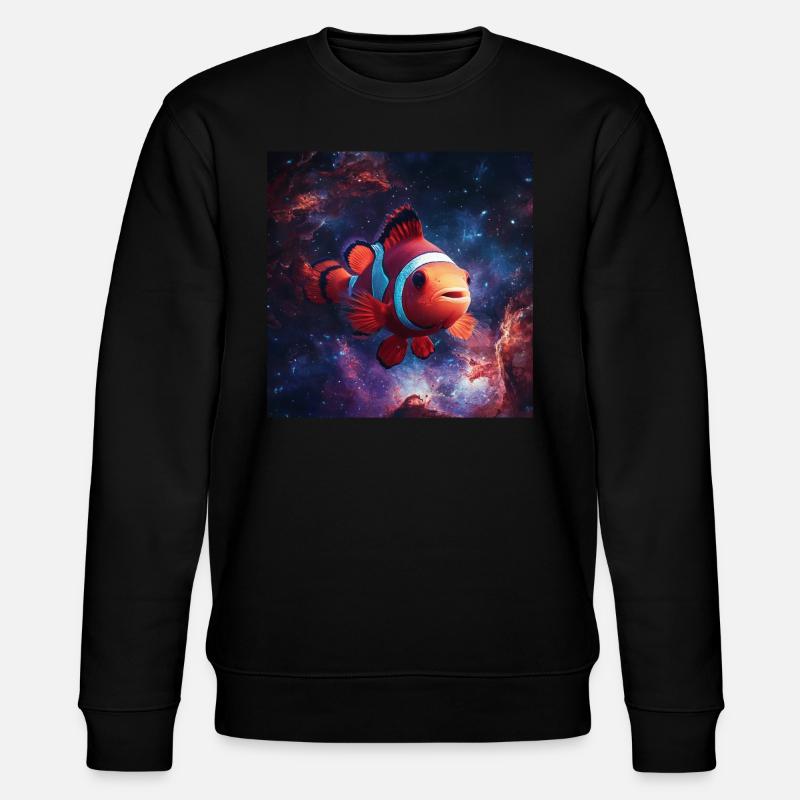 Clownfisch - Stanley/Stella Unisex Bio-Sweatshirt CHANGER  - Schwarz