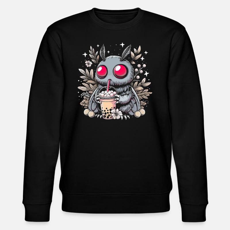 Mothman Bubble Tea - Stanley/Stella Unisex Bio-Sweatshirt CHANGER  - Schwarz