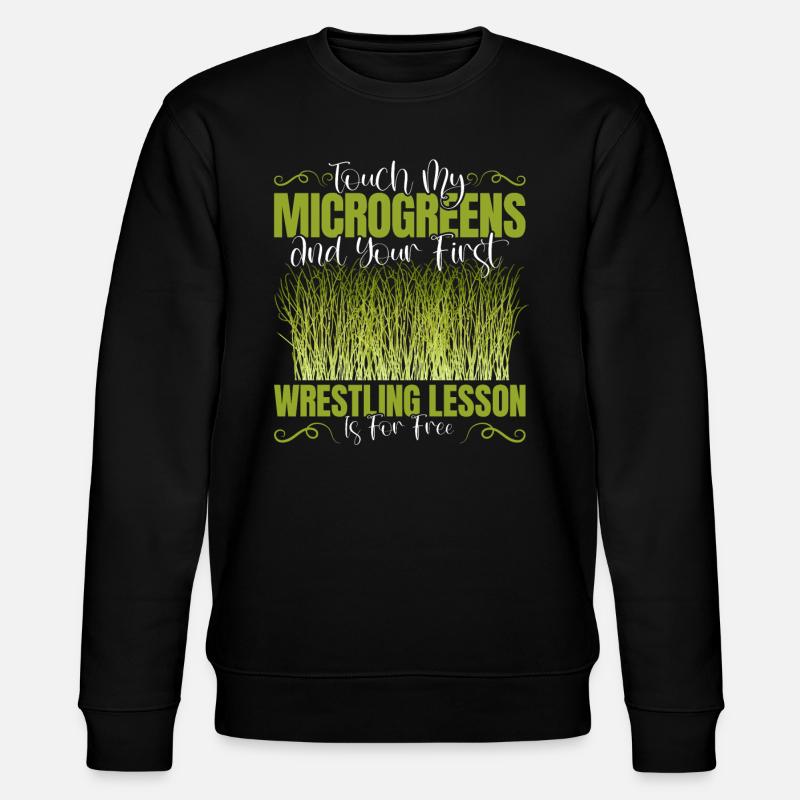 Microgreens Microgreen - Stanley/Stella Unisex Bio-Sweatshirt CHANGER  - Schwarz