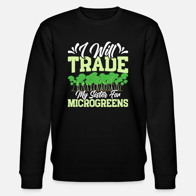 Microgreens Microgreen - Stanley/Stella CHANGER Unisex Organic Sweatshirt - black