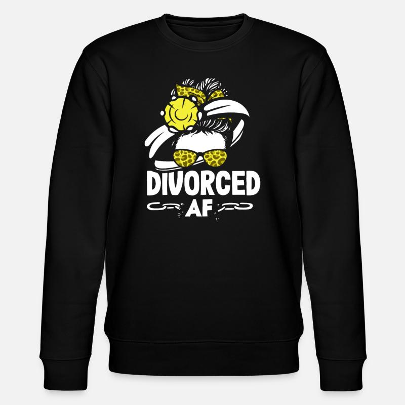 Divorced Bold Statement Scheidung - Stanley/Stella Unisex Bio-Sweatshirt CHANGER  - Schwarz