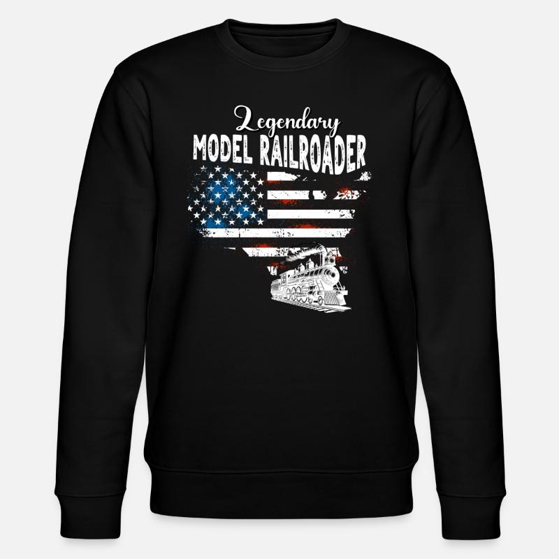 Model Railroader US - Stanley/Stella CHANGER Unisex Organic Sweatshirt - black