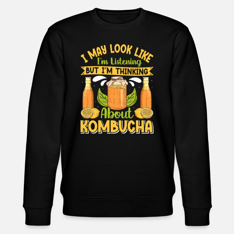 Kombucha Scoby fermented drinks - Stanley/Stella Unisex Bio-Sweatshirt CHANGER  - Schwarz