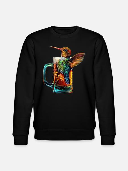 Kolibri Bier - Stanley/Stella Unisex Bio-Sweatshirt CHANGER  - Schwarz
