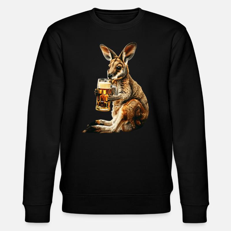 Wallaby Bier - Stanley/Stella Unisex Bio-Sweatshirt CHANGER  - Schwarz