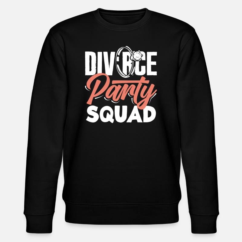 Scheidung Party Squad Feier Scheidung - Stanley/Stella Unisex Bio-Sweatshirt CHANGER - Schwarz