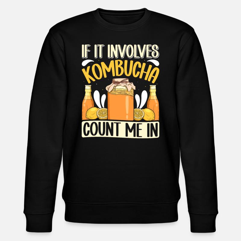 Kombucha Scoby fermented drinks - Stanley/Stella Unisex Bio-Sweatshirt CHANGER - Schwarz
