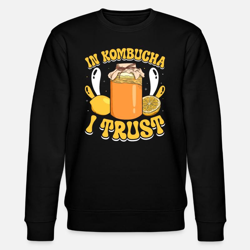 Kombucha Scoby fermented drinks - Stanley/Stella Unisex Bio-Sweatshirt CHANGER - Schwarz