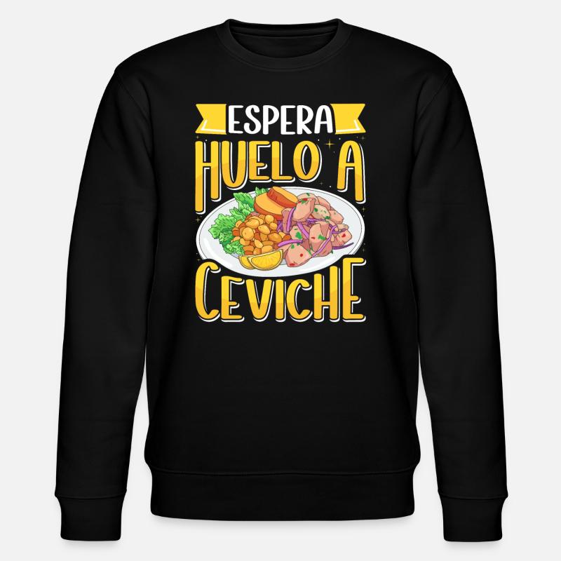 Seafood Peruvian Ceviche - Stanley/Stella Unisex Bio-Sweatshirt CHANGER  - Schwarz