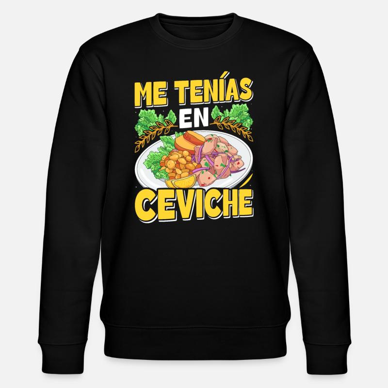 Seafood Peruvian Ceviche - Stanley/Stella Unisex Bio-Sweatshirt CHANGER  - Schwarz
