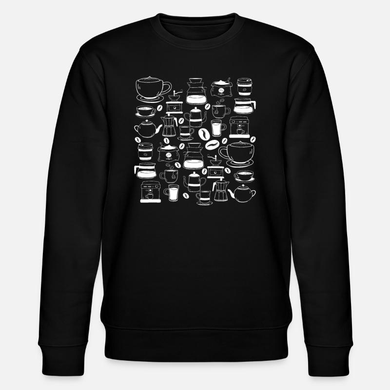 coffee lovers breakfast delight - Stanley/Stella CHANGER Unisex Organic Sweatshirt - black