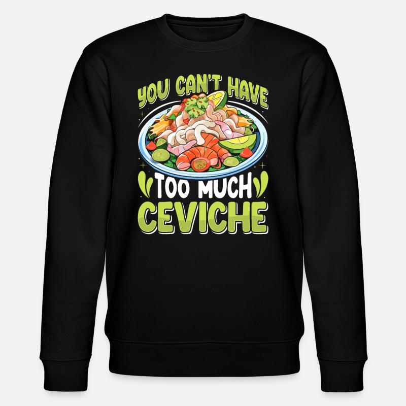 Seafood Peruvian Ceviche - Stanley/Stella CHANGER Unisex Organic Sweatshirt - black
