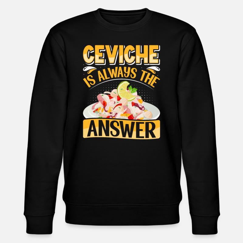 Seafood Peruvian Ceviche - Stanley/Stella Unisex Bio-Sweatshirt CHANGER  - Schwarz