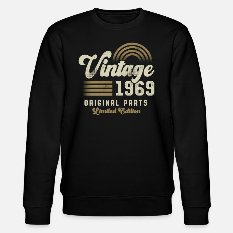 Millésime 1969 Anniversaire Rétro - Sweat bio CHANGER Stanley/Stella Unisexe - noir