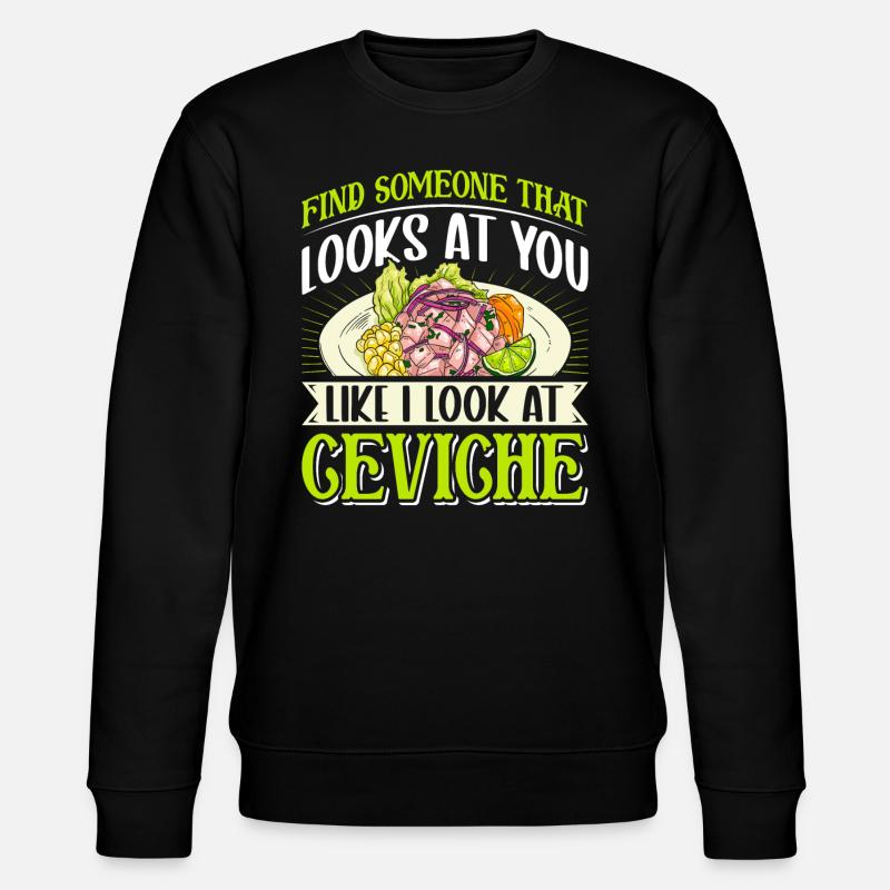 Seafood Peruvian Ceviche - Stanley/Stella CHANGER Unisex Organic Sweatshirt - black