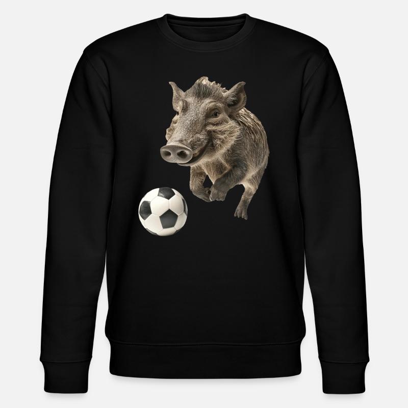 Warzenschwein - Stanley/Stella Unisex Bio-Sweatshirt CHANGER  - Schwarz
