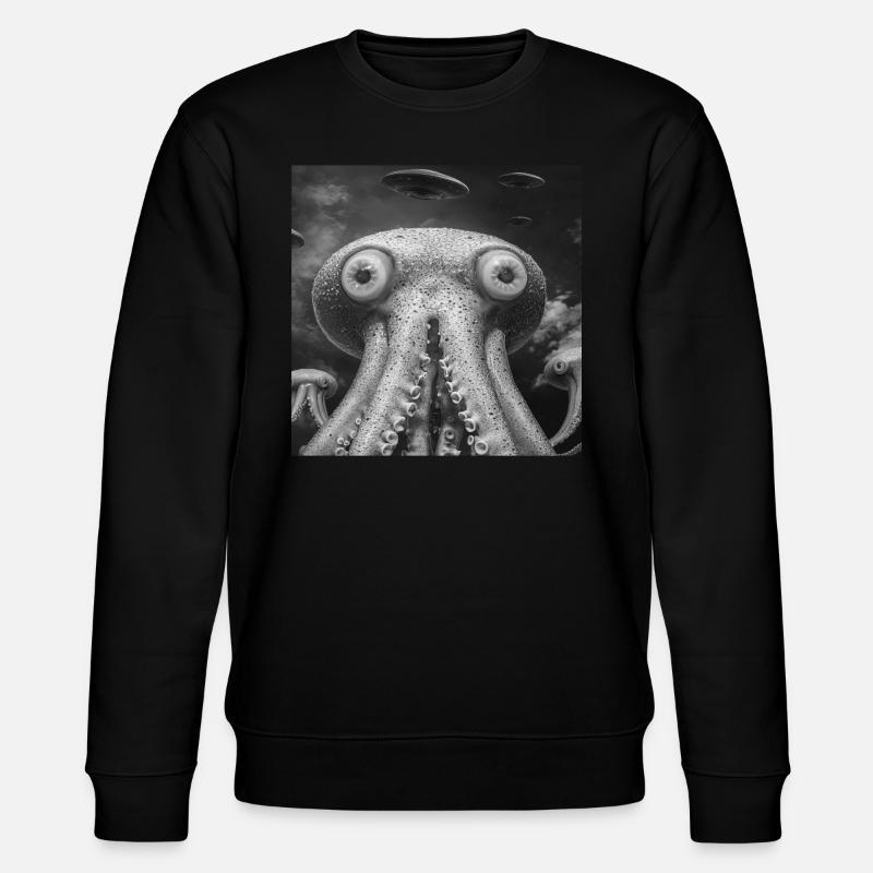 Tintenfisch - Stanley/Stella Unisex Bio-Sweatshirt CHANGER  - Schwarz