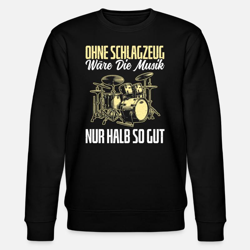 Drummer Drummer Percussion Musicians - Stanley/Stella CHANGER Unisex Organic Sweatshirt - black