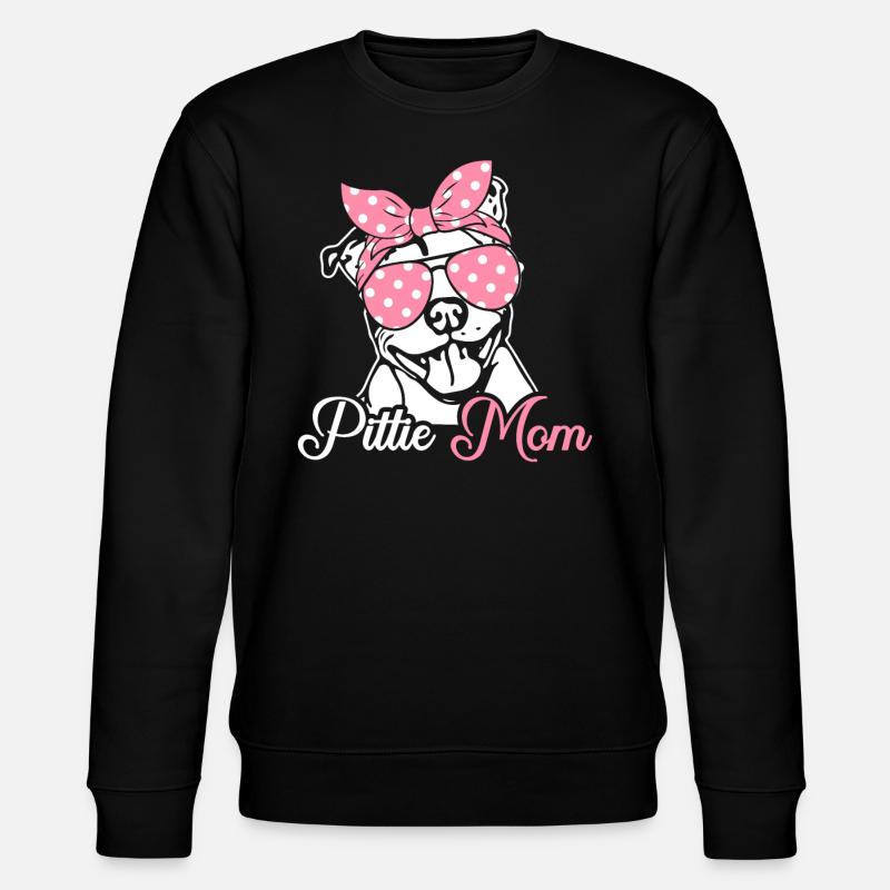 Pittie Maman Pitbull Maman - Sweat bio CHANGER Stanley/Stella Unisexe - noir