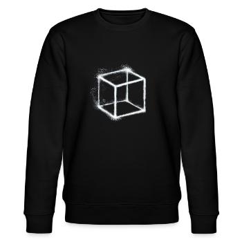Cube - Stanley/Stella CHANGER Unisex Organic Sweatshirt - black - Front - Nik (191cm) & Marisol (170cm)