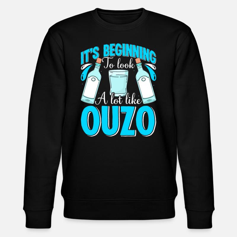 Greece Ouzo - Stanley/Stella CHANGER Unisex Organic Sweatshirt - black