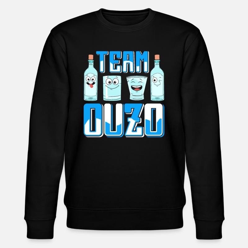 Greece Ouzo - Stanley/Stella CHANGER Unisex Organic Sweatshirt - black